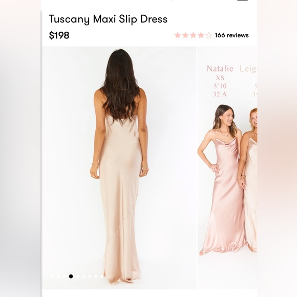 Show me your Mumu Tuscany Champagne Dress - Picture 3 of 4